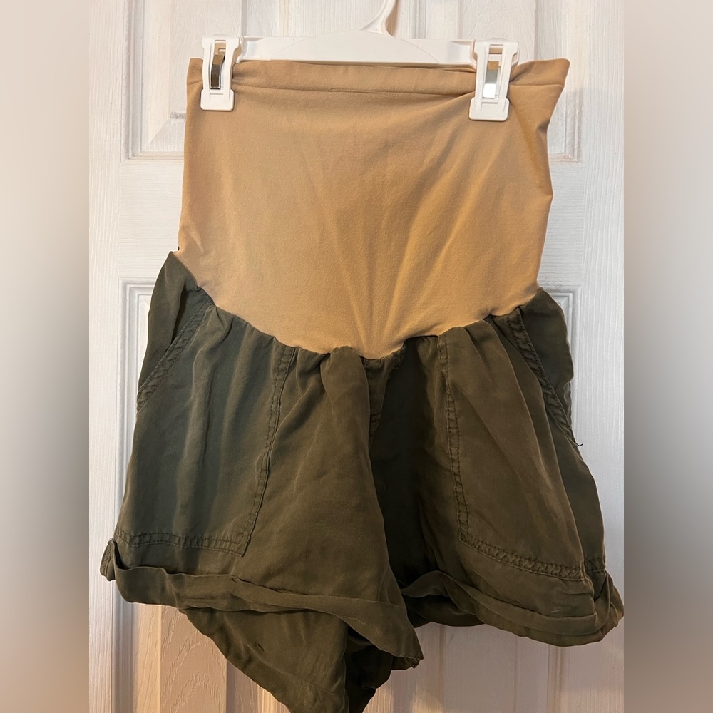 Mimi Maternity Over Belly Shorts Large